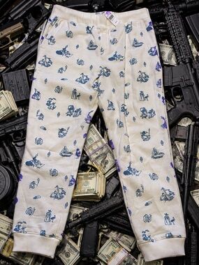 NEW WITH TAGS - priced $250 (plus tax) - Sundae School bright Ivory joggers